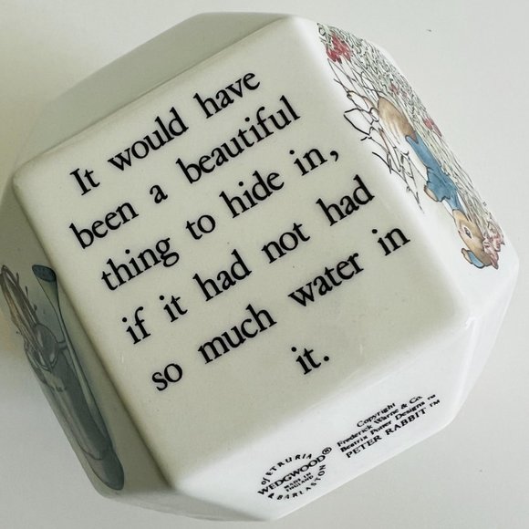 WEDGWOOD "Peter Rabbit"  Ceramic Hexagon Bank - Picture 5 of 9